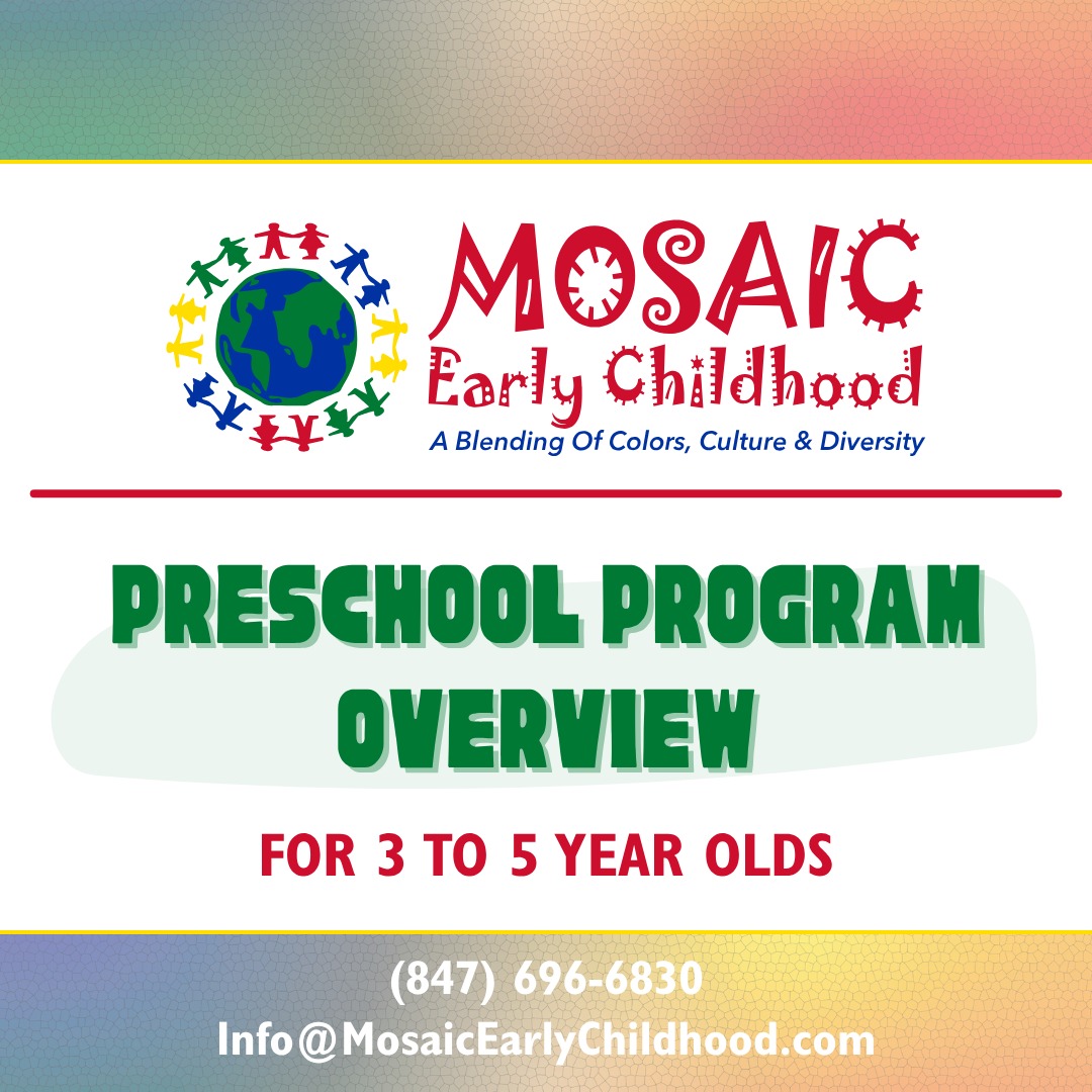 🎨 Curious minds. Caring hearts. Confident learners.
At Mosaic, our preschoolers explore math, science, social studies, and so much more — all through play, discovery, and love. 💛
Want to know what your child will learn with us?
📞 Contact us today to learn more about our high-quality preschool programs in Chicago and Skokie!
#MosaicPreschool #EarlyLearningMatters #MosaicMoments #PreschoolReady #ChicagoFamilies #SkokieStrong #LearnThroughPlay #MosaicMagic #SkokieKids #ECE