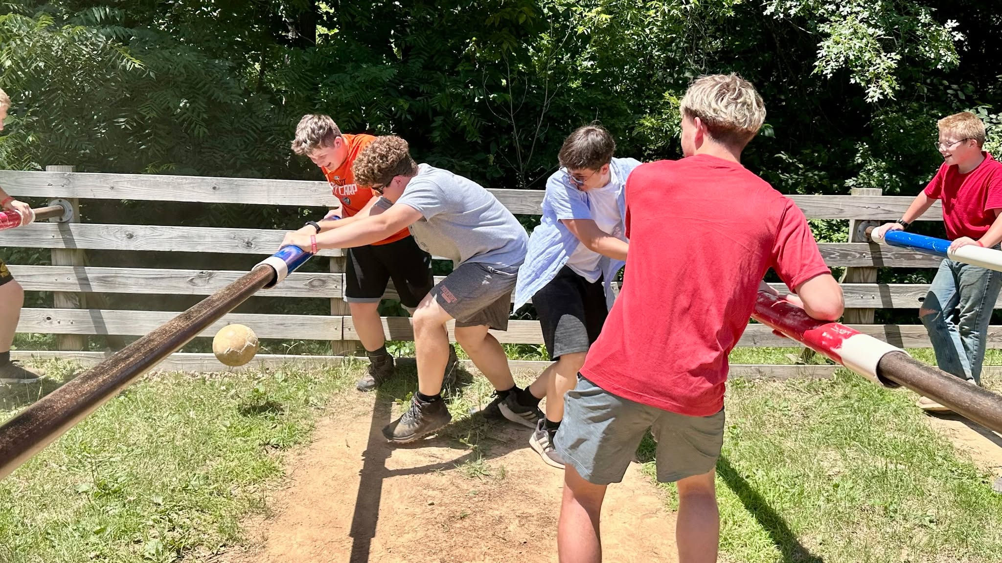 Are you already missing human foosball? While we played a lot of foosball this summer, there is more to come...
Next summer human foosball will return! Enjoy the chills and thrills of foosball on a much larger scale.
Keep an eye out on:
https://www.canyoncampbsa.org/
for updates!
#TheSpiritThrivesIn25 #Webelosweekend #ScoutLife #BSA #SummerCamp #CanyonCamp #eaglescouts #CanyonCampBSA #TheSpiritThrivesin25 #FindYourselfAtCanyonCamp #orderofthearrow #summercamp2025 #ScoutingAdventure #eaglescout #oa #SummerCamp2025 #canyoncamp2025 #BSASumercamp #findyourselfatcanyoncamp