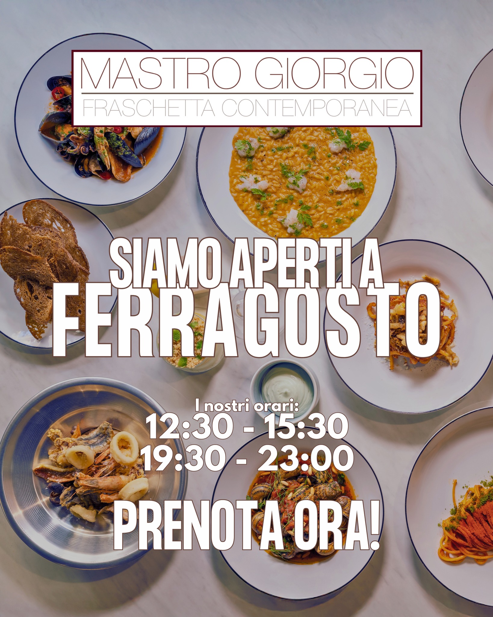 𝑰𝒍 𝒕𝒖𝒐 𝒑𝒊𝒂𝒏𝒐 𝒑𝒆𝒓 𝑭𝒆𝒓𝒓𝒂𝒈𝒐𝒔𝒕𝒐 𝒆̀ 𝒔𝒆𝒓𝒗𝒊𝒕𝒐! ☀️
𝐴𝑛𝑐ℎ𝑒 𝑞𝑢𝑒𝑠𝑡'𝑎𝑛𝑛𝑜, 𝑀𝑎𝑠𝑡𝑟𝑜 𝐺𝑖𝑜𝑟𝑔𝑖𝑜 𝑛𝑜𝑛 𝑣𝑖 𝑙𝑎𝑠𝑐𝑖𝑎 𝑠𝑜𝑙𝑖. 𝑉𝑖 𝑎𝑠𝑝𝑒𝑡𝑡𝑖𝑎𝑚𝑜 𝑝𝑒𝑟 𝑐𝑒𝑙𝑒𝑏𝑟𝑎𝑟𝑒 𝑖𝑛𝑠𝑖𝑒𝑚𝑒 𝑞𝑢𝑒𝑠𝑡𝑎 𝑔𝑖𝑜𝑟𝑛𝑎𝑡𝑎 𝑠𝑝𝑒𝑐𝑖𝑎𝑙𝑒 𝑐𝑜𝑛 𝑖 𝑠𝑎𝑝𝑜𝑟𝑖 𝑢𝑛𝑖𝑐𝑖 𝑑𝑒𝑙 𝑛𝑜𝑠𝑡𝑟𝑜 𝑚𝑒𝑛𝑢̀ "𝑂𝑚𝑎𝑔𝑔𝑖𝑜 𝑎𝑙𝑙𝑎 𝐶𝑜𝑠𝑡𝑎 𝐿𝑎𝑧𝑖𝑎𝑙𝑒". 𝑈𝑛'𝑜𝑐𝑐𝑎𝑠𝑖𝑜𝑛𝑒 𝑝𝑒𝑟𝑓𝑒𝑡𝑡𝑎 𝑝𝑒𝑟 𝑔𝑜𝑑𝑒𝑟𝑠𝑖 𝑖𝑙 𝑚𝑎𝑟𝑒 𝑎 𝑅𝑜𝑚𝑎, 𝑠𝑒𝑛𝑧𝑎 𝑢𝑠𝑐𝑖𝑟𝑒 𝑑𝑎𝑙𝑙𝑎 𝑐𝑖𝑡𝑡𝑎̀.
Siamo aperti sia a pranzo che a cena!
𝐈 𝐧𝐨𝐬𝐭𝐫𝐢 𝐨𝐫𝐚𝐫𝐢 𝐩𝐞𝐫 𝐅𝐞𝐫𝐫𝐚𝐠𝐨𝐬𝐭𝐨:
Pranzo: 12:30 - 15:30
Cena: 19:30 - 23:00
Prenota subito il tuo tavolo! I posti sono limitati.
𝐈𝐧𝐟𝐨 𝐞 𝐏𝐫𝐞𝐧𝐨𝐭𝐚𝐳𝐢𝐨𝐧𝐢:
📍 Via Alessandro Volta 36, Testaccio, Roma
📞 06 5741369
📧 info@mastro-giorgio.it
🌐 Prenota ora: LINK IN BIO!
#MastroGiorgio #Ferragosto #PranzoFerragosto #FerragostoARoma #Testaccio #RomaRistoranti #CucinaDiMare #OmaggioAllaCostaLaziale #EstateRomana #PrenotaOra