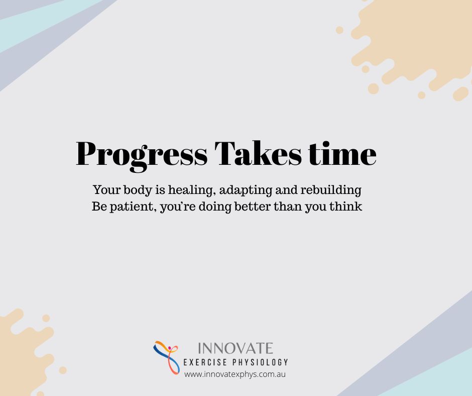 Not seeing instant results from your exercise physiology sessions?
That’s okay. In fact — that’s normal.
From time to time, we hear our cleints say:
"I’ve been doing my exercises for a few weeks, why haven’t I improved more?"
And the honest answer is: you’re still at the beginning.
That first month is all about laying the foundation. You’re waking up muscles, rebuilding patterns, and slowly helping your body move differently. And that takes more than a few weeks.
Real, lasting change takes time.
At Innovate EP, we don’t believe in quick fixes. We believe in helping your body rebuild; safely, sustainably, and at a pace that actually works long-term.
Building strength takes consistency.
Rewiring movement patterns takes repetition.
Recovering from pain or injury takes patience.
Most people start noticing significant improvements in strength, mobility, or confidence after 6 to 12 weeks of regular, guided sessions.
And progress? It’s not always a straight line. Some weeks feel amazing. Others feel slow. That doesn’t mean it isn’t working, it means your body is adapting.
So if you’re in the middle of your rehab or training journey and starting to wonder, “Is this even doing anything?”, know this: it is. You’re showing up. You’re doing the work. And that matters.
Need support or want to know how long your goals might take?
Send us a message or book a session — we’re here to help you every step of the way.