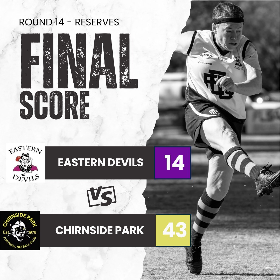 The home and away season comes to an end for 2025 with the reserves going down to Chirnside Park and the seniors getting a win over Whitehorse 😈
Best Players
Seniors - Chloe Hunt, Jess Mourney, Chloe Stratton, Emily Chalmers, Cassandra Meads, Taelyn Ross
Reserves - Louise Spindler, Georgina Beach, Kathleen Fahey, Shelley Beggs, Jessica Coyle, Emily Chalmers