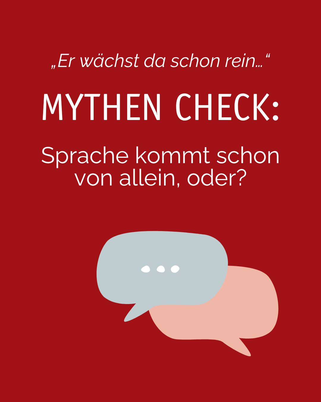 Schonmal gehört? 🧐
„Sprich nicht so viel für ihn – er redet bald von selbst.“
„Das Nachbarskind hat auch erst mit vier gesprochen...“
„Das ist bestimmt nur Faulheit.“
🔎 Viele Eltern hören solche Sätze, wenn sie sich Sorgen um die sprachliche Entwicklung ihres Kindes machen. Aber was ist dran? Und was kann man getrost ins Reich der Mythen verweisen?
Wir klären auf:
✅ Jedes Kind entwickelt sich individuell – ja.
❗Aber: Wenn Sprache deutlich verzögert ist, lohnt es sich, genauer hinzusehen.
🔸 Sprachentwicklungsverzögerungen sind keine Seltenheit.
🔸 Frühzeitige Beratung und spielerische Förderung können viel bewirken.
🔸 Und: Abwarten hilft selten so sehr wie liebevolle Unterstützung.
Unsere Haltung: Keine Panik, aber auch kein Schönreden.
Sprache ist ein Schlüssel. Wir helfen, ihn früh zu überreichen.
👉🏼 Sprecht uns gern an oder schreibt uns eine Nachricht.
#sprachentwicklung #logopädie #kindersprache #logopädiesalzkotten #praxisfürlogopädie #annetteweber #salzkotten