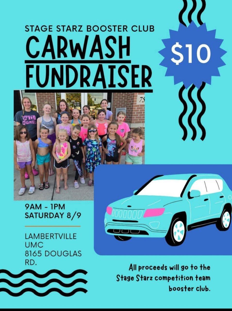 Get your vehicle shining clean while helping out these shining starz!