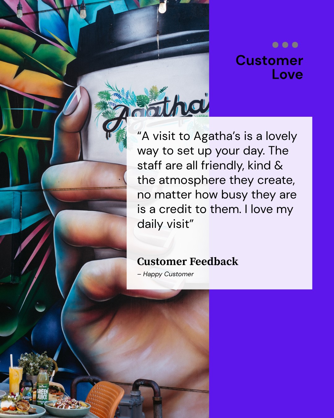 Just a surprise treat to remind our staff why we do it and how we make our customers feel. You guys do a wonderful job, it is hard sometimes but, we make a difference ♥♥