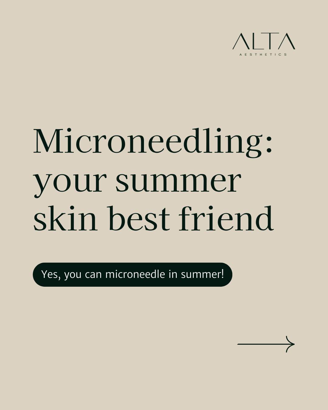 Think microneedling is only for cooler months? Think again!
Because it works below the skin’s surface without stripping away your protective barrier, it’s gentle, effective, and less likely to cause sun-related pigmentation, even in sunny weather. ☀️
✅ Minimal downtime
✅ Lower hyperpigmentation risk
✅ Suitable for all skin types
Your glow doesn’t have to wait for winter, it starts now. 💛