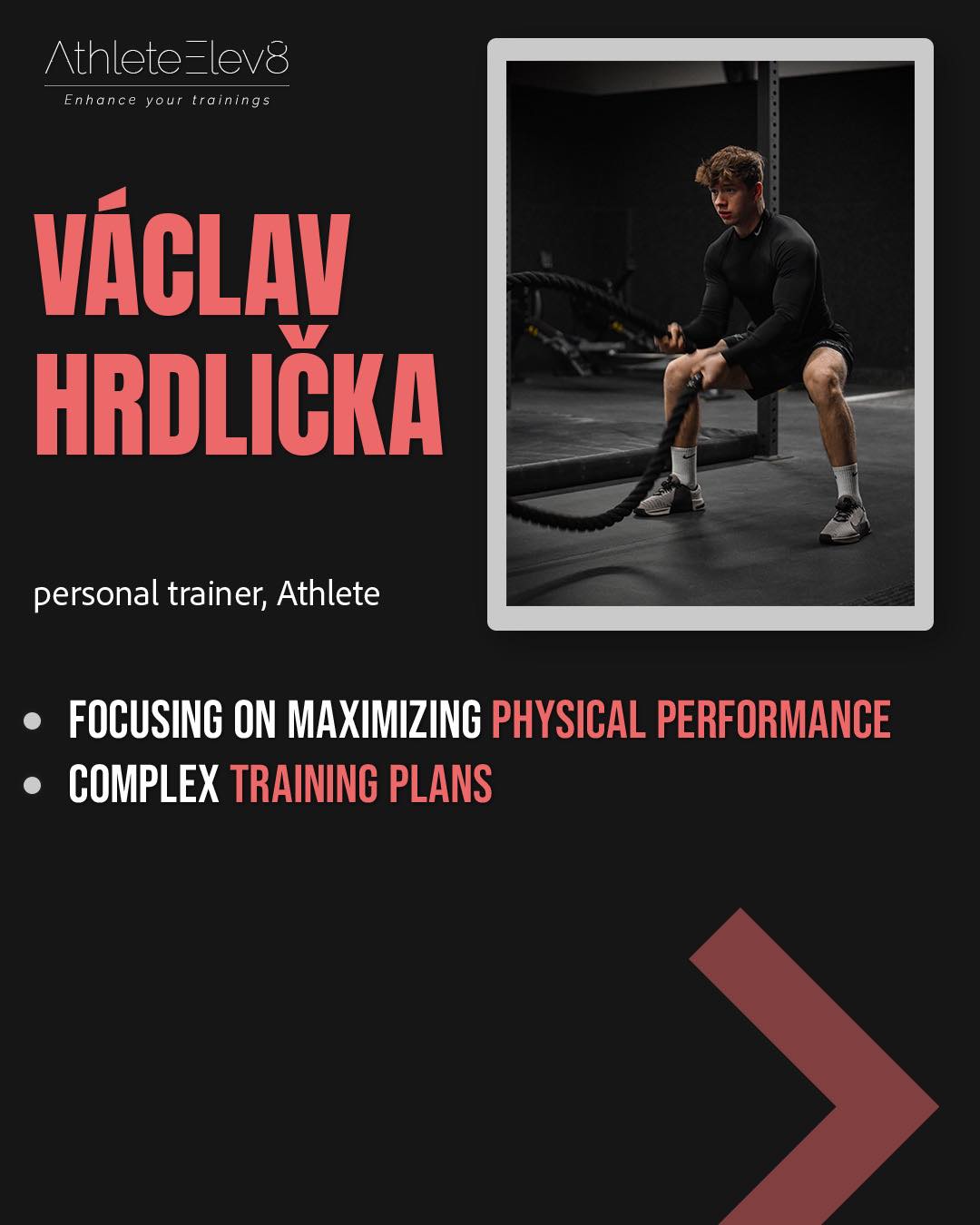 Václav brings elite experience into every rep. 
Now helping others reach their peak through AthleteElev8 online or in person.
Focus: performance-driven training
Offering: complex training plans 
#AthleteElev8 #mindset #performancetraining #hybridcoach #personaltrainer  #Trainingplan
