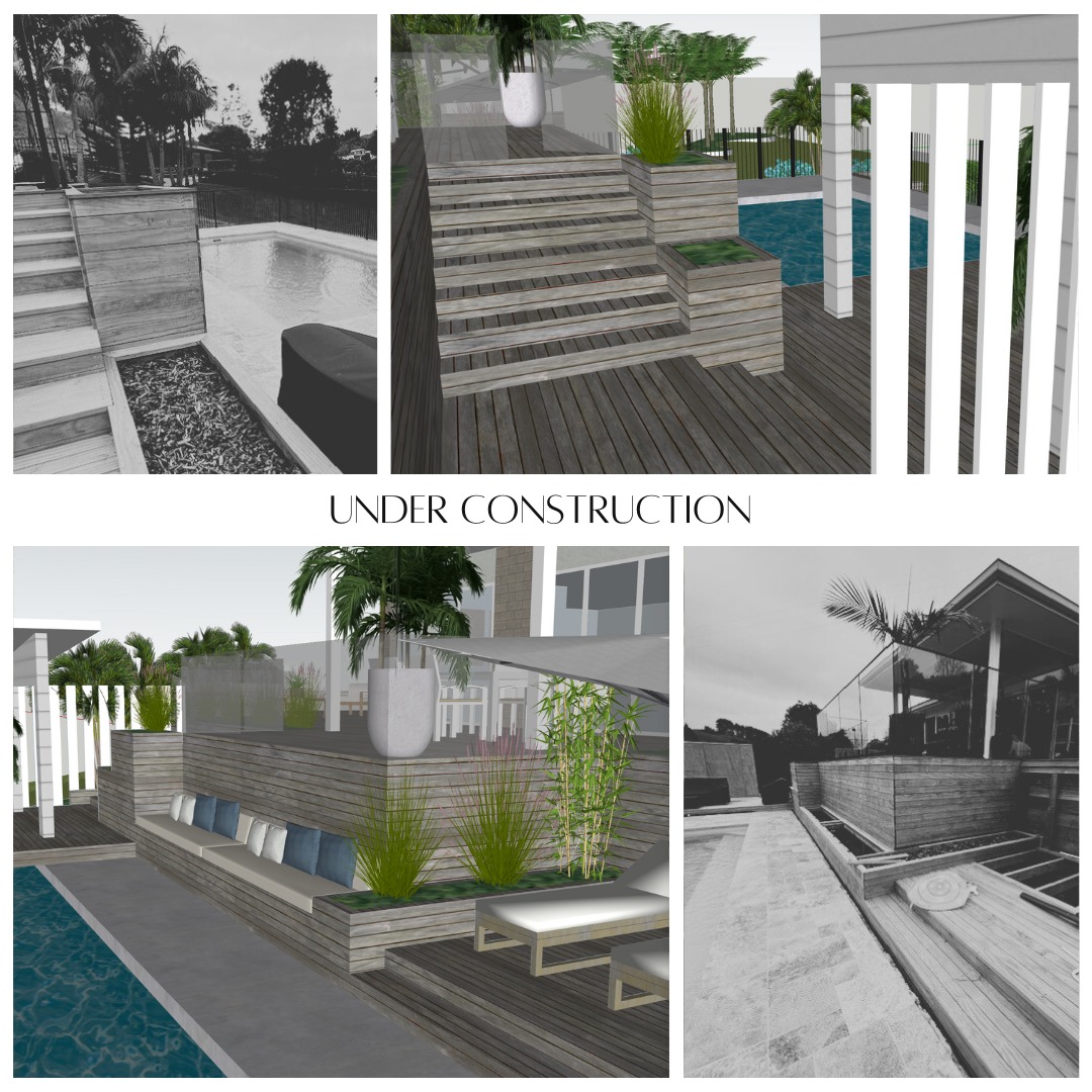 Watch this space - under construction, a fabulous multi level pool and outdoor living space, almost ready for summer!!! #outdoorliving #pooldesign www.nvla