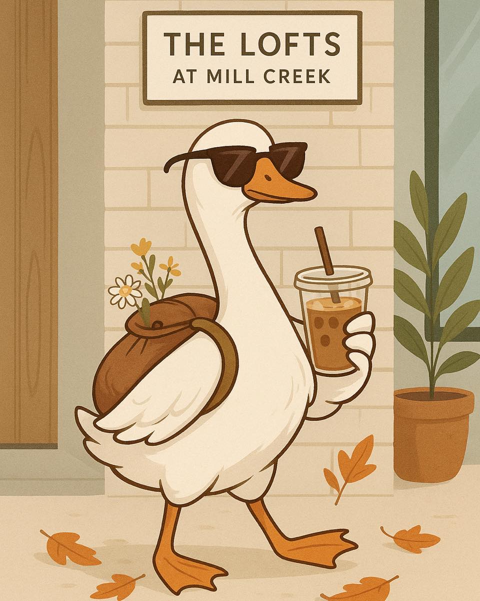 🪿💛 Even a silly goose knows The Lofts at Mill Creek is the place to be!
Why?
✨ Gorgeous apartments
✨ Awesome amenities
✨ Prime Winston-Salem location
✨ Neighbors that feel like friends
Come see what all the honking is about — schedule your tour today! 🏡
📍 The Lofts at Mill Creek
📞 Call 336-377-2263 or DM us to book your tour
#SillyGooseApproved #TheLoftsAtMillCreek #WinstonSalemLiving #TourToday