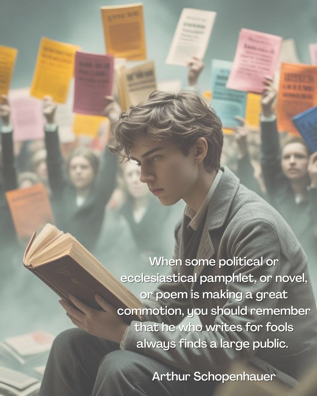 Philosopher Arthur Schopenhauer encourages us to read what is important, not what is popular:
"The art of not reading is a very important one. It consists in not taking an interest in whatever may be engaging the attention of the general public at any particular time. When some political or ecclesiastical pamphlet, or novel, or poem is making a great commotion, you should remember that he who writes for fools always finds a large public. - A precondition for reading good books is not reading bad ones: for life is short."
Source: Essays and Aphorisms