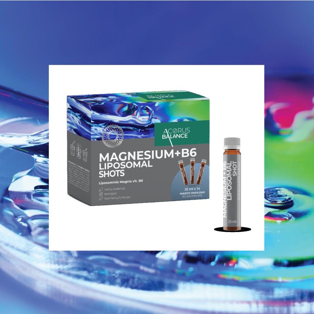 🔵MAGNIJS + B6 LIPOSOMAL SHOTS, 14 gab.🔵
⏳ Nespēj justies enerģisks visu dienu? Tā vairs nav problēma!
*Magnijs palīdz samazināt nogurumu un nespēku, veicina normālu muskuļu darbību, enerģijas vielmaiņu un nervu sistēmas darbību.
*B6 vitamīns palīdz uzturēt normālu nervu sistēmas darbību, psiholoģiskās funkcijas, enerģijas vielmaiņu un sarkano asinsķermenīšu veidošanos.
💧Liposomālā forma = uzsūcas ātri un efektīvi.
Ja ikdienā jūti nogurumu vai nepatīkamu sajūtu muskuļos – iespējams, Tavam ķermenim pietrūkst magnija.
MAGNIJS + B6 LIPOSOMAL SHOTS - piemēroti arī aktīviem cilvēkiem un sportistiem – ātra ķermeņa atjaunošanās garantēta!
🚀 Lieto vienu šotu dienā un jūties labāk!
Konsultējies ar ārstu vai farmaceitu, īpaši, ja lieto citus preparātus vai ir hroniskas veselības problēmas.
⚠️ Uztura bagātinātājs neaizstāj pilnvērtīgu un sabalansētu uzturu. Nepārsniedz ieteicamo diennakts devu.