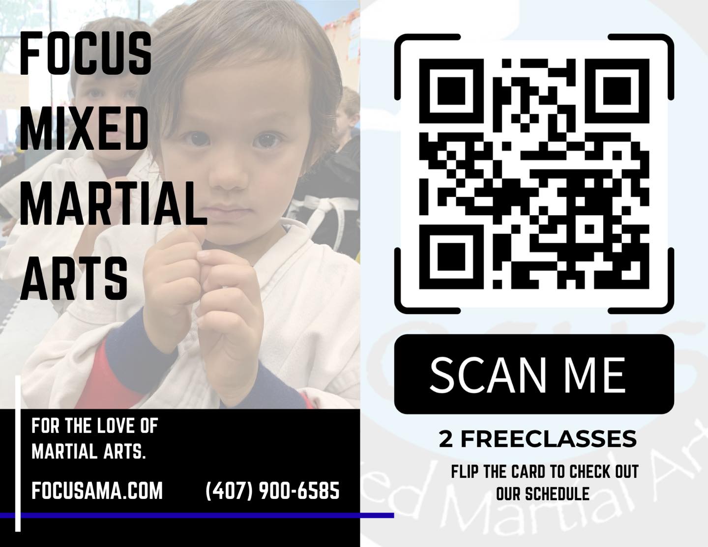 🥋 FOCUS MIXED MARTIAL ARTS – WINTER PARK, FL 🥋
Ready to kickstart your martial arts journey? Whether you’re 3 or 63, we have the perfect beginner classes for you!
✅ 2 FREE CLASSES – Use coupon code FRIENDS20 at signup!
📍 5478 Lake Howell Rd, Winter Park, FL 32792
📞 Call us at (407) 900-6585
🌐 FocusAMA.com
Beginner Class Schedule:
👶 Ages 3-4: Mon–Fri | 3:30–4:00 PM
🧒 Ages 5-7: Mon, Weds | 7–7:30 PM • Fri | 4–4:30 PM
👦 Ages 8-12: Tues, Thurs | 7–7:30 PM • Fri | 4–4:30 PM
💪 Adult: Mon–Thurs | 7:45–8:45 PM
Scan the QR code on our flyer to check out our schedule and claim your free classes! 📲
For the love of martial arts — join us and find your focus.
#KidsClasses #AfterSchoolActivities #KidsMartialArts
#ActiveKids #FamilyActivitiesOrlando #YouthSportsFL #ConfidentKids #WinterParkFL #OrlandoFL #GoldenrodFL #CasselberryFL #MaitlandFL #MartialArtsTraining
#MixedMartialArts #MMAClasses #KarateLife #SelfDefenseTraining #KickboxingClass #MartialArtsForKids #MartialArtsForAdults #BeginnerMMA #MartialArtsLifestyle