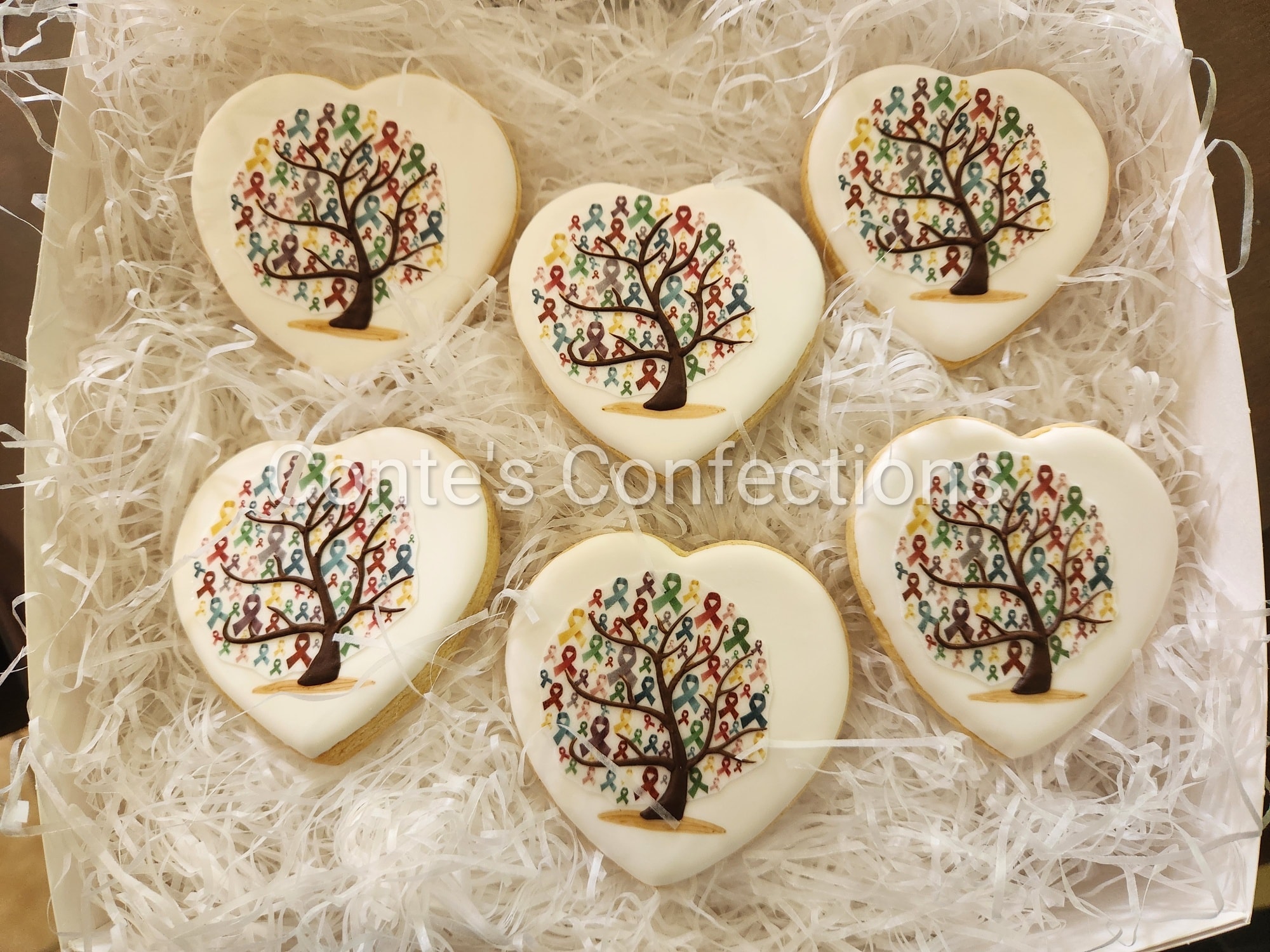 Heart sugar cookies.
