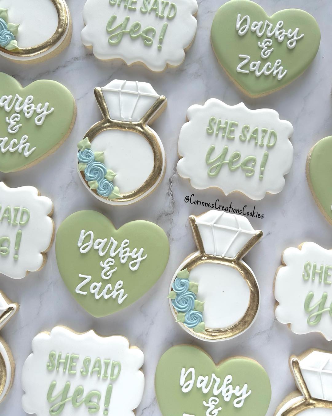 She said yes! Congratulations Darby & Zach on your engagement.
.
.
.
#thewoodlandstxcookies #weddingshowercookies #bridalshower #wedding #sugarcookies #weddingshower #decoratedcookies #thewoodlandstx #customcookies #engagementcookies #engagement #she #said #yes #shesaıdyes #shesaidyes