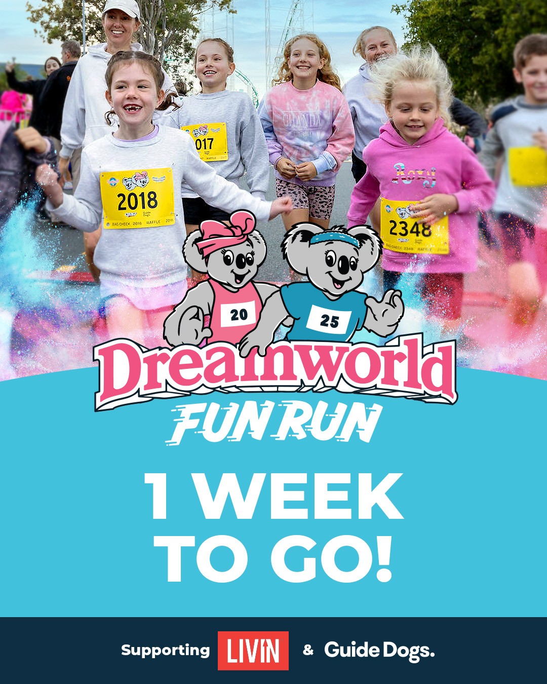 Lace up your sneakers and join @dreamworldau for the annual Dreamworld Fun Run! 🏃♂️
This year they're supporting LIVIN, a charity dedicated to breaking the stigma around mental health, and Guide Dogs Queensland, empowering people with vision loss to achieve independence and inclusion.
Enjoy a 5km course through Dreamworld and WhiteWater World, or the 2km dash for kids, with bubbles, artificial snow, and meet your favourite Dreamworld characters! Plus, $5 from every registration goes to charity.
Whether you're sprinting, jogging, or strolling, it's all about good vibes, getting moving, and supporting a great cause.
⏰ WHEN: Sunday, 17 August 2025, 5.30AM-9AM
📍 WHERE: Dreamworld, Pacific Motorway, Coomera QLD
💰 COST: 5km Fun Run – $45 (non-passholders) / $40 (passholders)
2km Junior Dash – $35 (non-passholders) / $30 (passholders)
Don't miss out on this fun-filled event for a great cause. Register now: https://www.dreamworld.com.au/events/dreamworld-fun-run/
For more community events, head to: hubblegc.com/
#DreamworldFunRun #RunForACause #LIVIN #GuideDogsQLD #GoldCoastEvents #FamilyFun #CommunitySupport #MentalHealthAwareness #GuideDogsQueensland #Dreamworld2025
