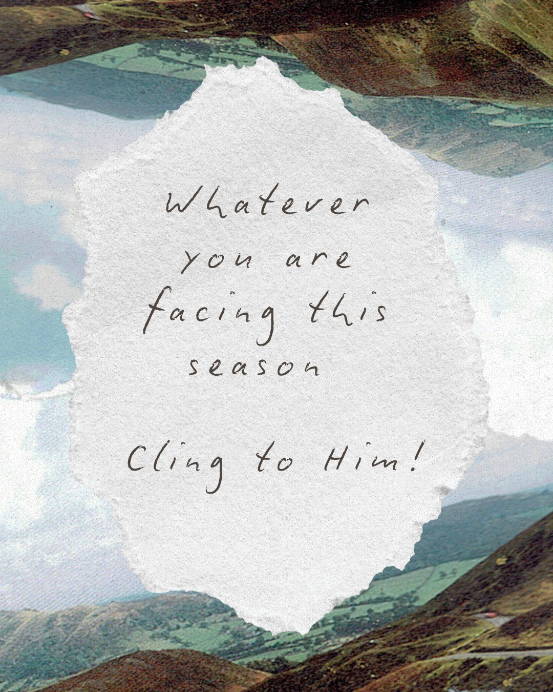 New season, new challenges, same faithful God. Cling to Him through it all.