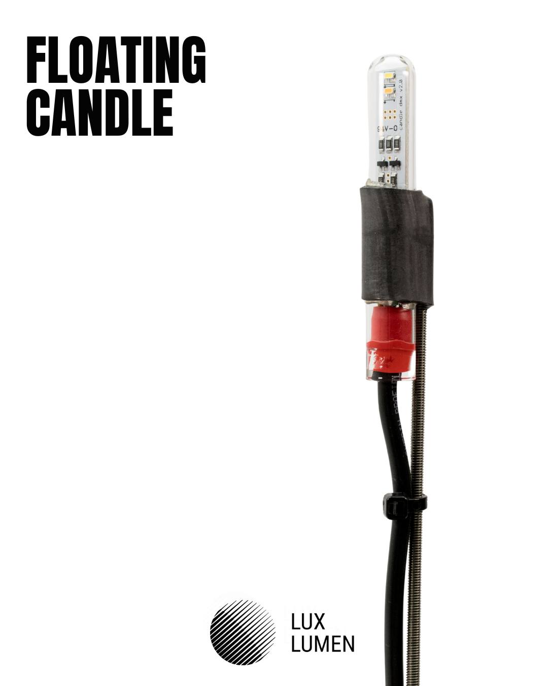 For the Saint-Croix Parc Animalier light event, the LED module we usually integrate into our LED candles was given a new and practical purpose. Instead of being enclosed in a candle, the module was made fully waterproof and mounted on a floating base. Dozens of these floating candle modules were released onto the water, creating a subtle, flickering effect across the surface, with their reflections adding an extra layer of depth to the scene.