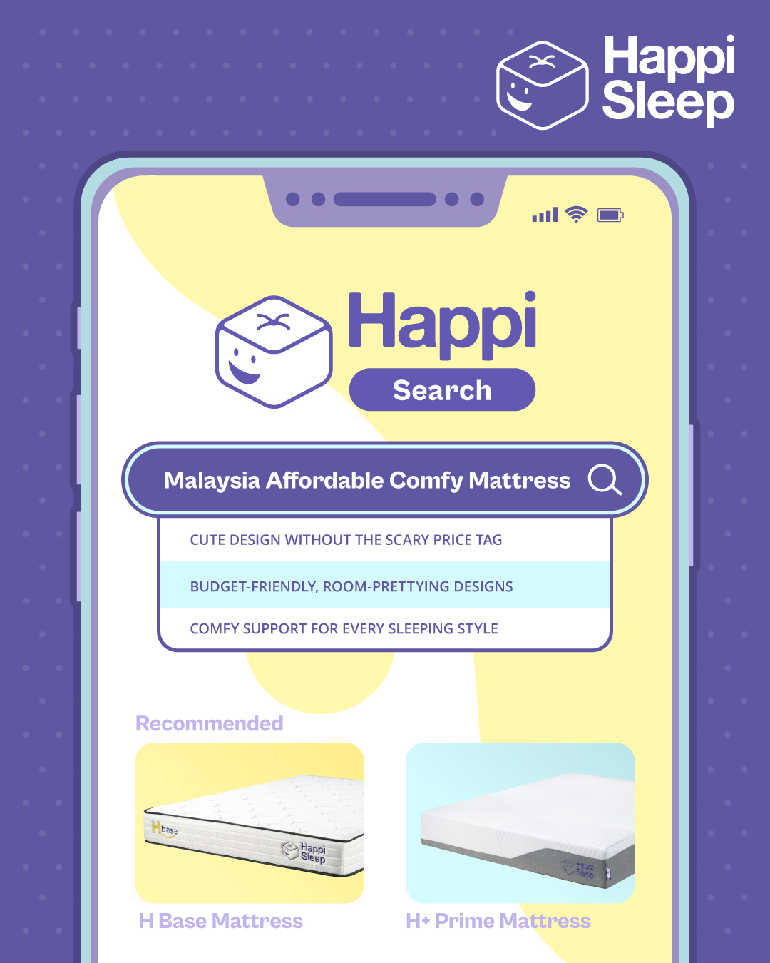 Darling, hold my hand… Nothing beats a Happi Sleep mattress.
For the whole family — soft, supportive, and budget-friendly. What more could you want? 💭
The perfect mattress is just a swipe away. Check it out now, the mattress you can trust! 😉
#HappiSleep #DreamWithUs #SleepWell #MattressHunt