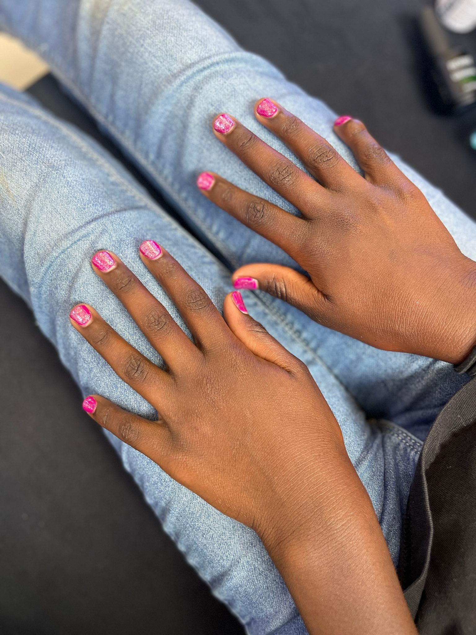 The kids are on school break. Which means my house is full of 6 kids running around all day, every day (Lord, help me 😂)
But the other day, while in town collecting materials for the widow, I surprised the girls with their first nail salon experience 🥰 Malia and I have done our nails in Nairobi some time back. But Sompet and Julianna had never been.
They were pampered and all picked glitter nail polish. They drank fresh pineapple juice as they waited and kept giggling and thanking me❤️
It was such a sweet day. Just me and my girls. I love sharing new experiences with them and watching them grow. They really are great kids.