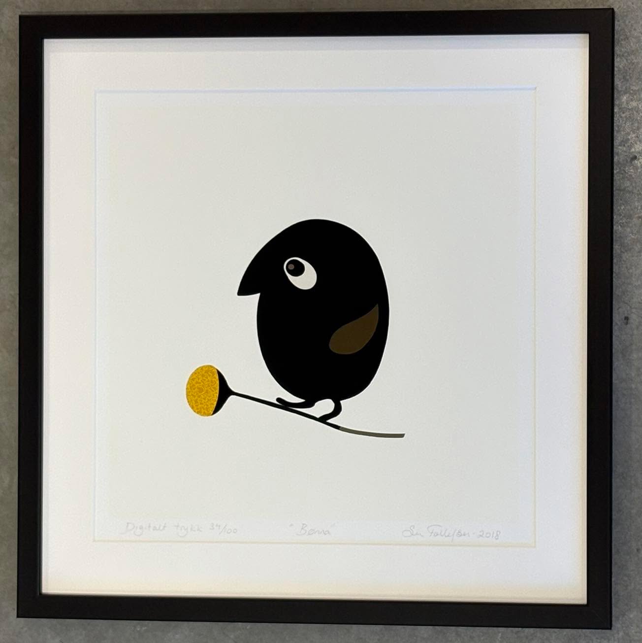 Med dette vakre kunstverket av Siri Tollefsen , ferdig innrammet av av vårt rammeverksted ønsker vi dere ei fin helg!