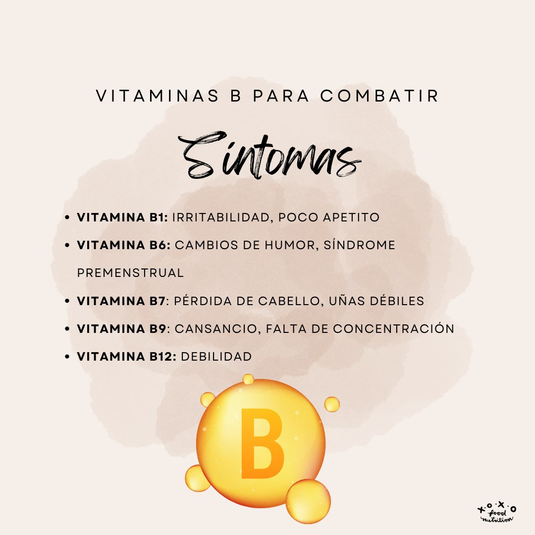 Las vitaminas del complejo B son muy importantes para nuestro sistema nervioso, la vitamina B1 puede aliviar la irritabilidad, la vitamina B6 mejora los cambios de humor, la vitamina B7 mejora la pérdida de cabello, vitamina B9 combate el cansancio y la vitamina B12 mejora la debilidad #vitaminas #vitaminasb #complejob #sistemanervioso #humor #nutricion #nutricionholistica #xoxofoodnutrition