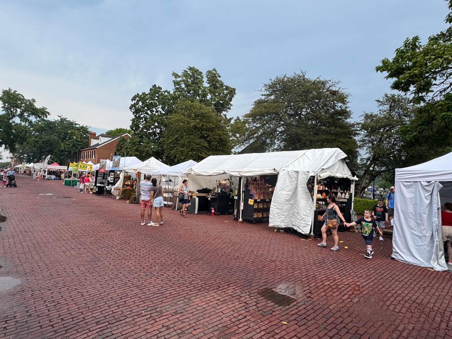 Storm blew thru and we are ready to go. Temperature dropped and it is going to be a great night to visit Festival of the Little Hills.