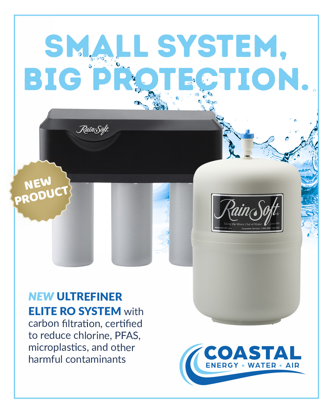 🚰 Meet the Ultrefiner Elite — Your Tap’s Upgrade
Small but mighty, this reverse osmosis system with carbon filtration works hard behind the scenes to give you water you can trust.
✅ Certified to reduce chlorine, PFAS, microplastics & more
✅ Fresher taste for drinking, cooking, and brewing coffee
✅ Compact design fits neatly under your sink
💧 Better water starts here.
📅 Schedule your free water test today at https://www.coastalewa.com/drinking-water-systems/ultrefiner-elite
#CleanerWater #SafeWater #UltrefinerElite #WaterFiltration #ReverseOsmosis #CoastalEWA #southfloridawater #waterfilter #rainsoft