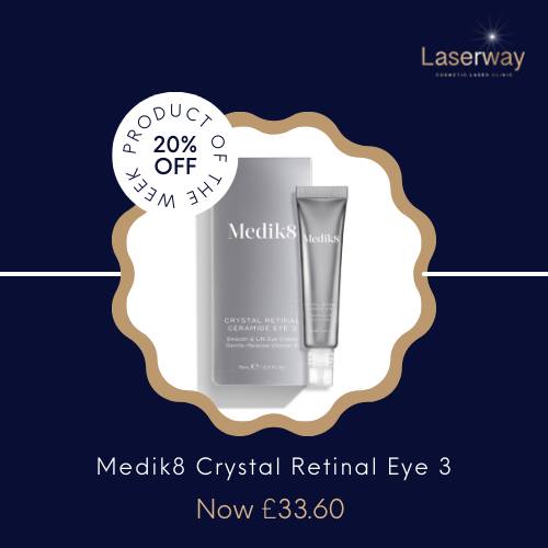 Powerful retinal for your delicate eye area – with slow-release technology that delivers results without irritation!
🌙 11x stronger than retinol, but designed for sensitive skin around the eyes
💧 Expertly stabilised and optimised to deliver clinical strength 0.3% retinal
✨Proven to visibly smooth, lift, and brighten the eye area overnight
While stock lasts!
Message to reserve yours today and collect in clinic