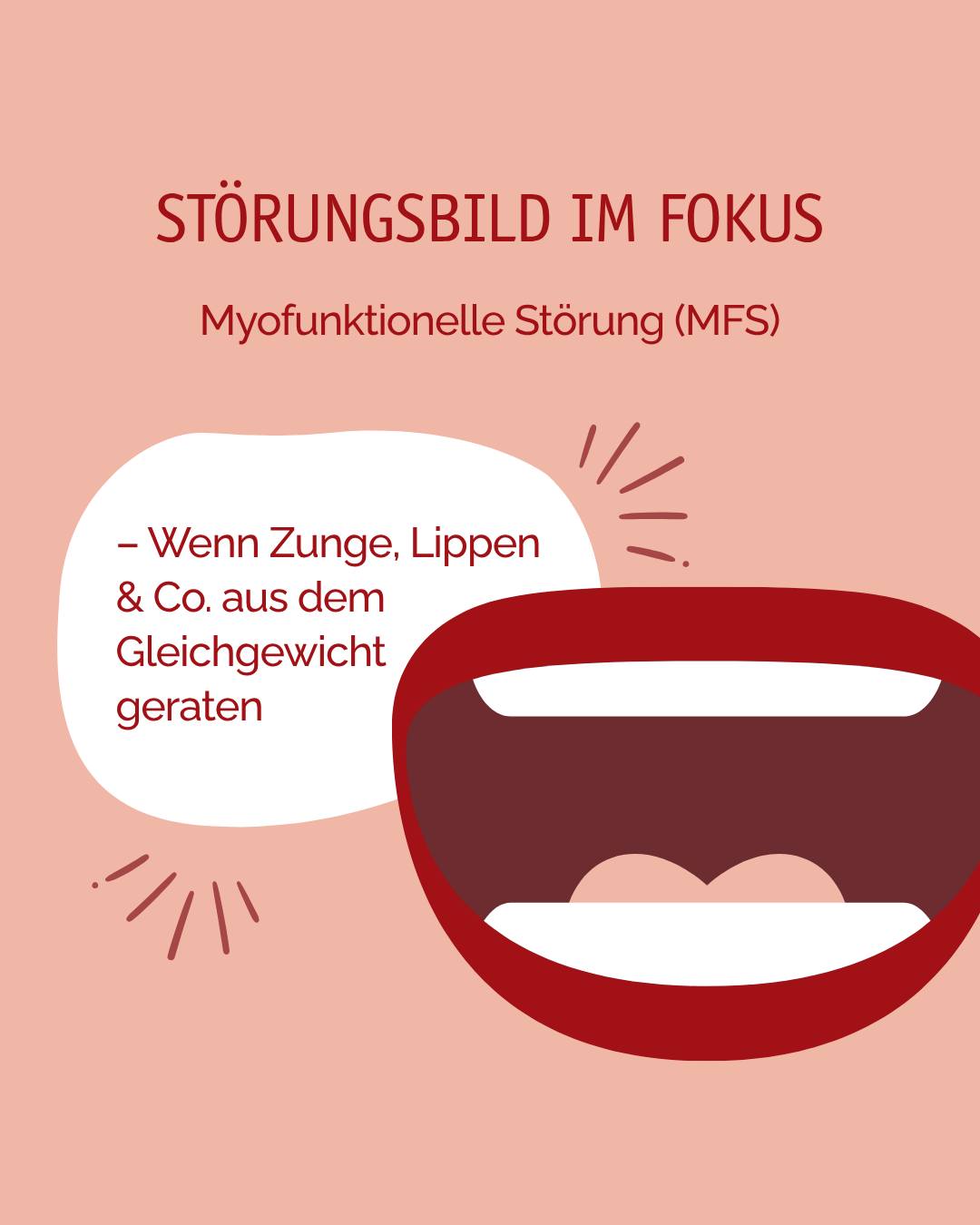 Zunge ständig zwischen den Zähnen? Schluckmuster „falsch“? 👄
Oder plötzlich logopädische Empfehlung vom Kieferorthopäden?
Dann steckt vielleicht eine myofunktionelle Störung (MFS) dahinter.
Was heißt das genau?
Bei einer MFS ist das Zusammenspiel der Mund-, Zungen- und Gesichtsmuskulatur aus dem Gleichgewicht geraten. Besonders betroffen: das Schluckmuster – oft drückt die Zunge gegen die Zähne, statt an den Gaumen zu gleiten.
🔍 Typische Anzeichen:
→ Zunge liegt häufig sichtbar zwischen den Zähnen
→ Lispeln oder undeutliches Sprechen
→ Probleme bei der Mundschlusskontrolle
→ Schluckmuster mit „Zungenschieben“
→ Offener Biss / Zahnfehlstellungen
🎯 Ziel der Therapie:
🔸 Aufbau einer physiologischen Zungen- und Lippenfunktion
🔸 Erarbeitung eines korrekten Schluckmusters
🔸 Verbesserung der Artikulation
🔸 enge Zusammenarbeit mit KFO / Zahnärzt:innen
💡 Gut zu wissen: Eine MFS kann auch im Erwachsenenalter noch behandelt werden – z. B. vor oder während einer kieferorthopädischen Maßnahme.
#myofunktionellestörung #logopädiesalzkotten #kfo #logopädieundkieferorthopädie #schluckstörung #spracheundleben #praxisfürlogopädie #annetteweber #salzkotten