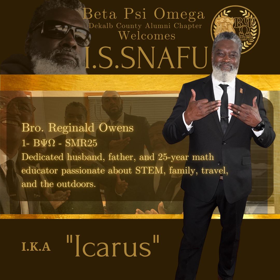 We are proud to announce the induction of Mr. Reginald Owens into the Beta Psi Omega Chapter of Iota Phi Theta Fraternity Inc.! Please join us in welcoming Reginald to the fold, the D9, and the community at large.
#DeKalbIotas | #BPOLeadsTheWay | #IPT1963
#divine9 #D9 #NPHC #IotaPhiTheta #ONEIOTA #NewMemberMonday #Summer2025