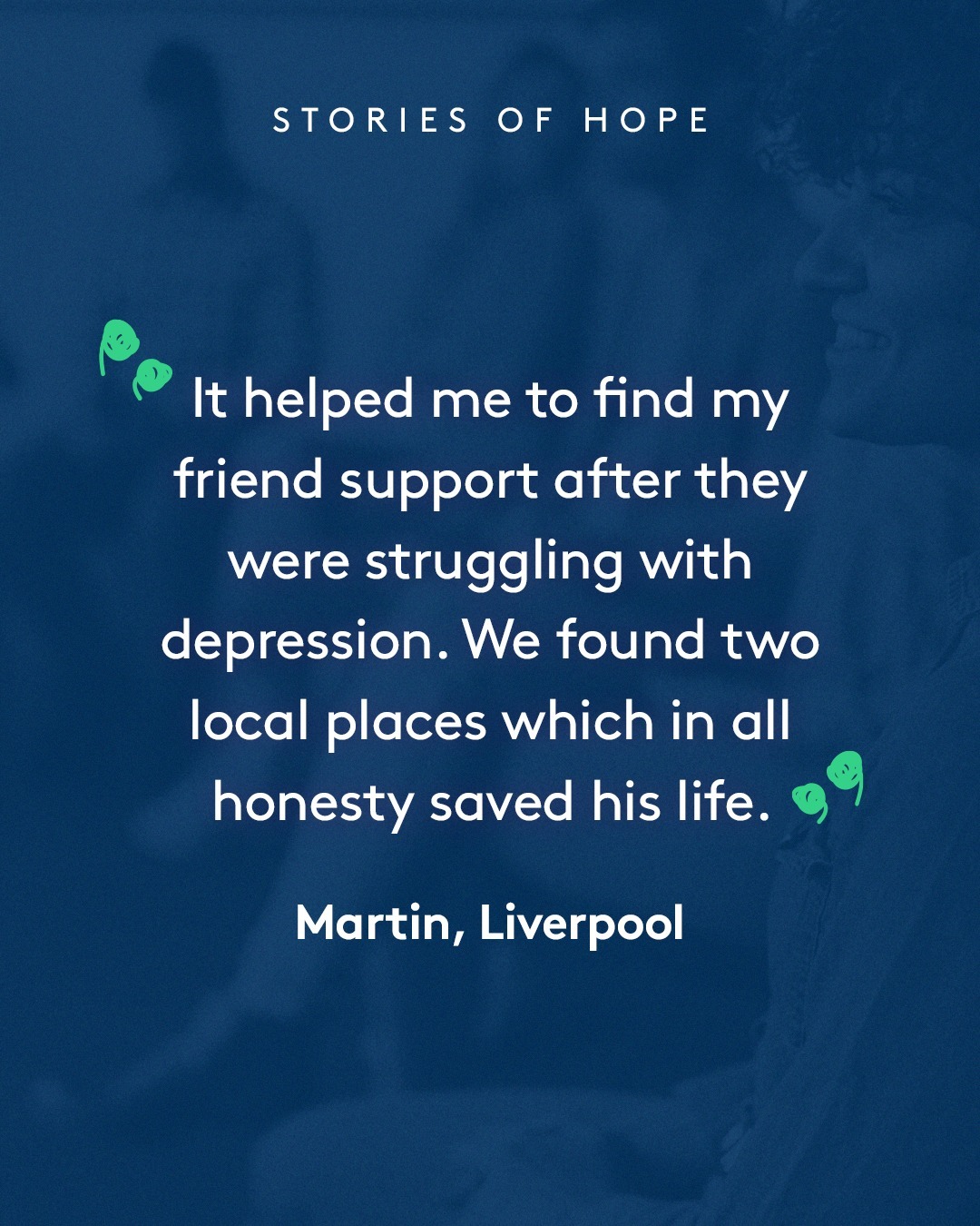 💬 “We found two local places which in all honesty saved his life.” - Martin, Liverpool
Every day, stories like this are made possible through the Hub of Hope, the UK’s largest mental health support directory. 💛
This summer, we need your help to keep hope alive. Together we can raise £25,000 to ensure support stays free, accessible, and life-changing for everyone who needs it, whenever they need it. We're so glad we could be there to support Martin and his friend in his hour of need.
☀️ £1 = 1 person gets the help they need
🔍 £5 = supports people to make 20 searches for support services
✅ £15 = keeps information accurate and up to date for thousands
Join us and help create a #SummerOfHope 🫶
Donate, fundraise, or share today 👉 visit the link in our bio.