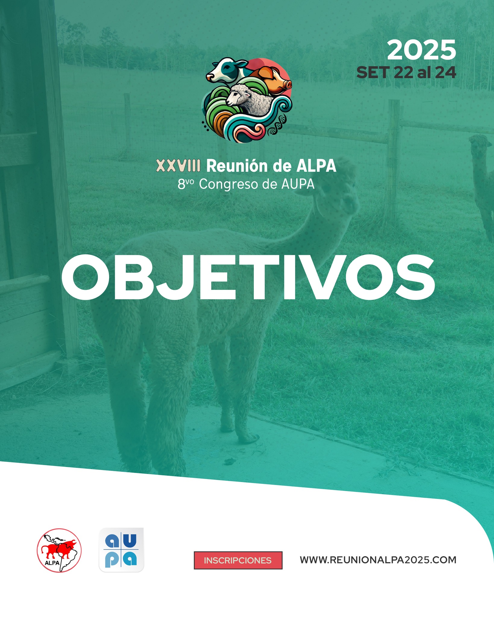 En el marco de la XXVIII Reunión de ALPA y el 8º Congreso de AUPA, este evento reúne a referentes de toda Latinoamérica para:
🌍 Proyectar el futuro de proteínas y fibras animales.
♻️ Debatir sostenibilidad y uso ético de recursos.
🚀 Impulsar innovación y competitividad.
🤝 Promover colaboración y conocimiento.
👉 Un espacio único para construir juntos el futuro de la producción animal.