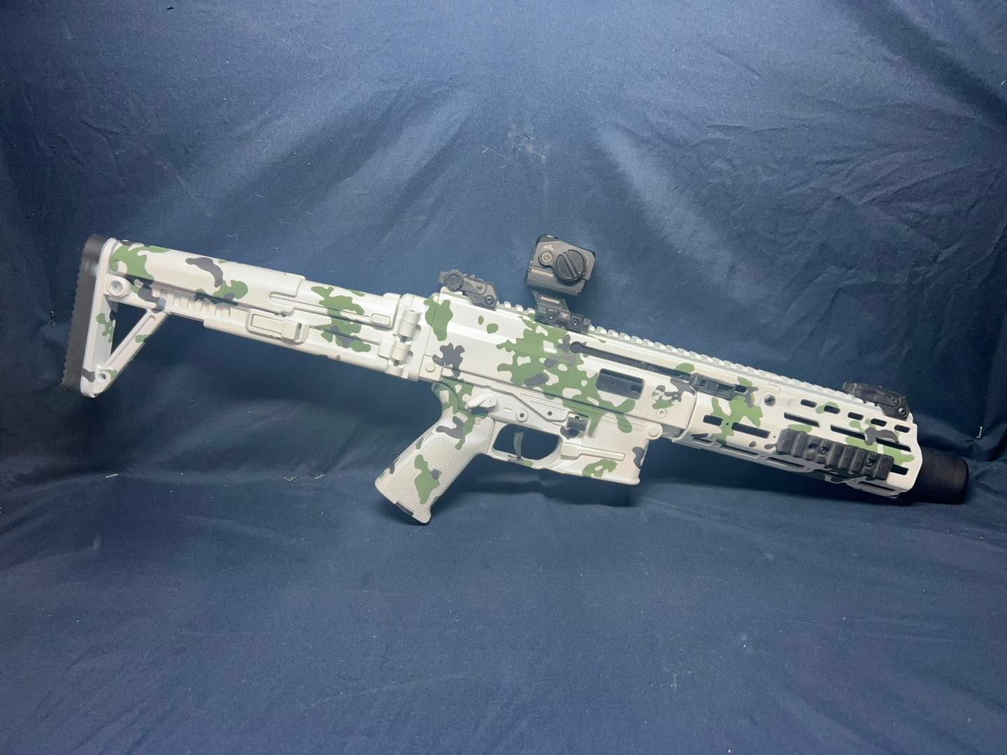 Another beautiful Cerakote job done for Denver Bullets Inc. We were very happy how this one came out! #localbusiness #cerakote #freedom #local #pewpew #2amendment