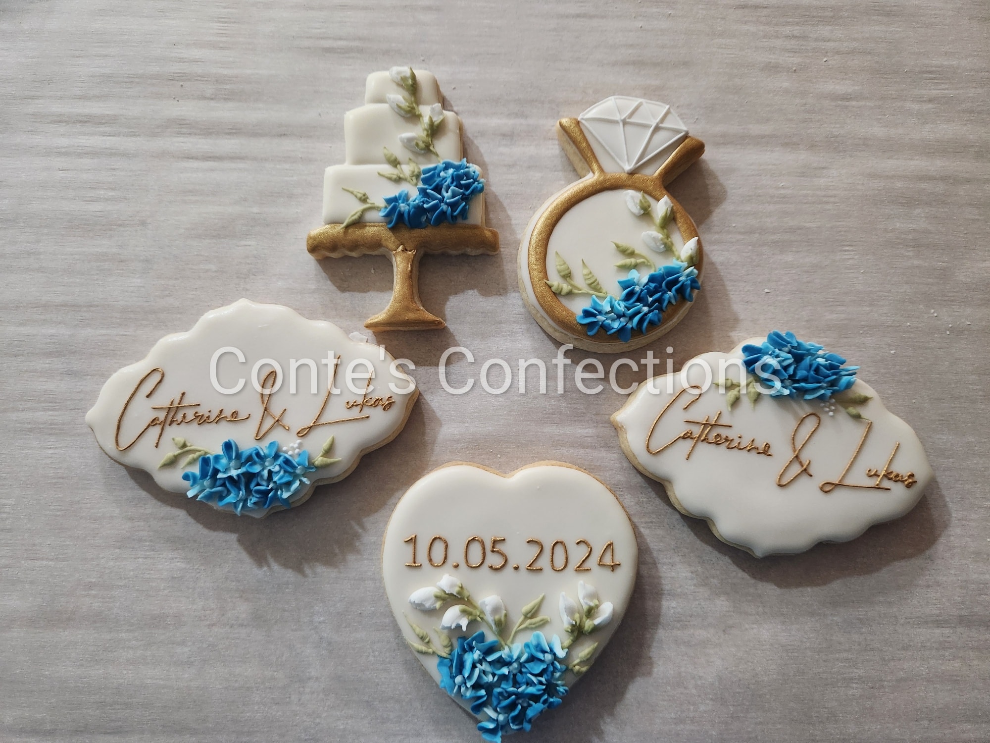 Bridal shower sugar cookies.