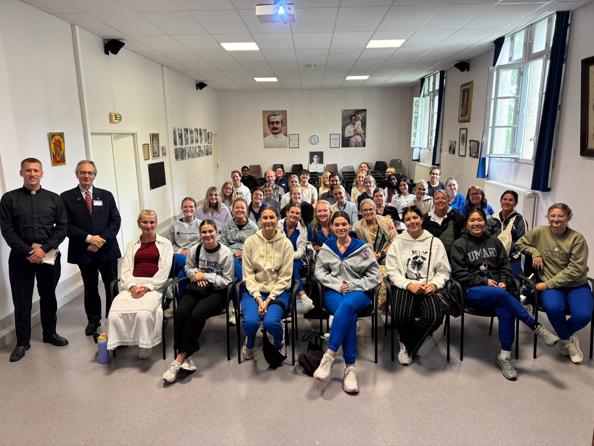 What an incredible day in Lourdes! A heartfelt thank you to the nursing students from the University of Mary for bringing their energy and curiosity to the Bureau des Constatations Médicales. Their thoughtful discussion with Dr. de Franciscis about the remarkable cures and miracles documented here was truly inspiring. And what a sight it was to see them all in their deep blue nursing scrubs, standing out so vibrantly during the daily 5pm Eucharistic Procession and the deeply moving Blessing of the Sick. Your presence added such a special light to these sacred moments. Thank you for joining us with such enthusiasm and grace — you’ve left a lasting impression in Sanctuaire Notre-Dame de Lourdes !
#lourdes #lourdesfrance #Lourdes2025