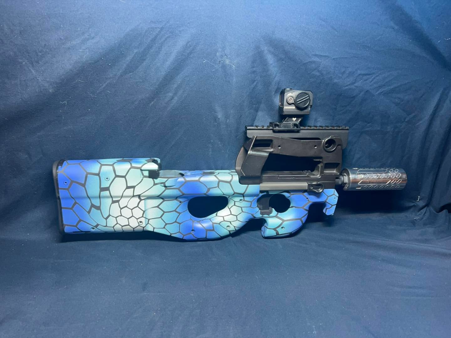 Another couple new Cerakote makeovers. P-90 and FAL for @denver_bullets_inc #business #cerakote #freedom #local #business #localbusiness