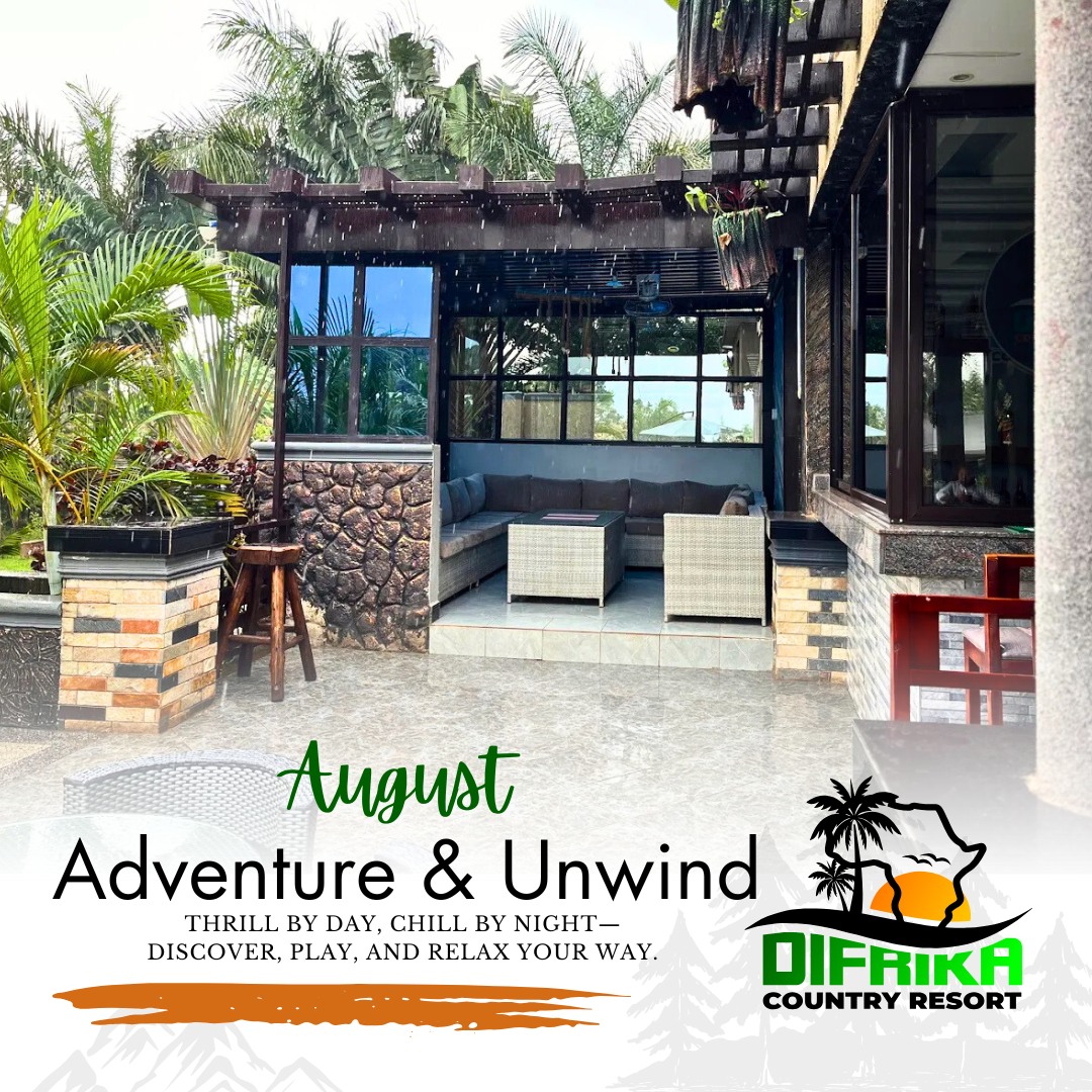 August Adventure & Unwind
Thrill by day, chill by night—discover, play, and relax your way.
#AugustAdventureAndUnwind
#ExploreRelaxRepeat
#DifrikaAugustVibes
#UnwindUGStyle
#ThrillAndChill