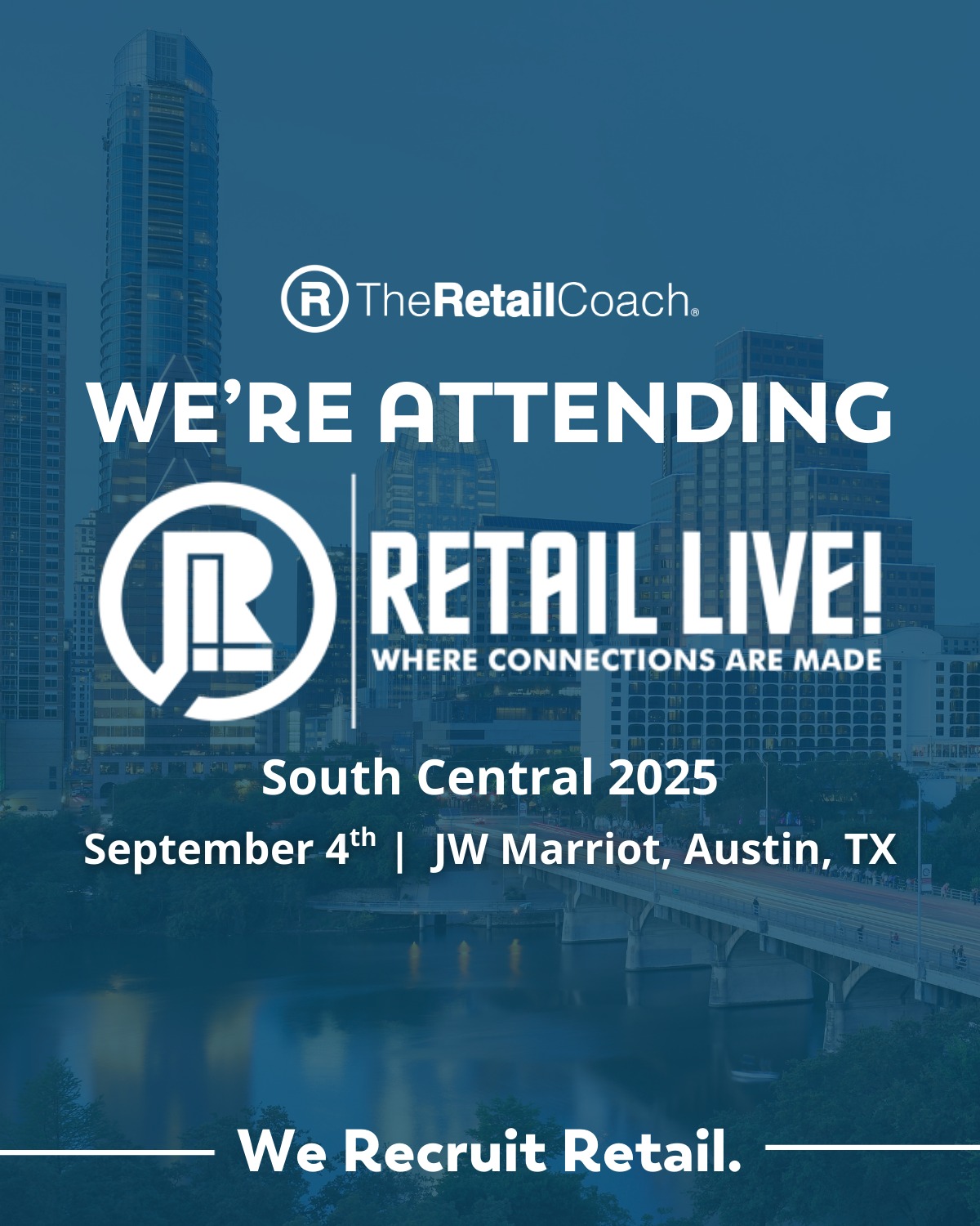 Our team will be networking with expanding retailers and exploring growth opportunities for our clients at Retail Live! South Central next week. We can’t wait!
Let us know if you’re attending.
💻info@theretailcoach.com