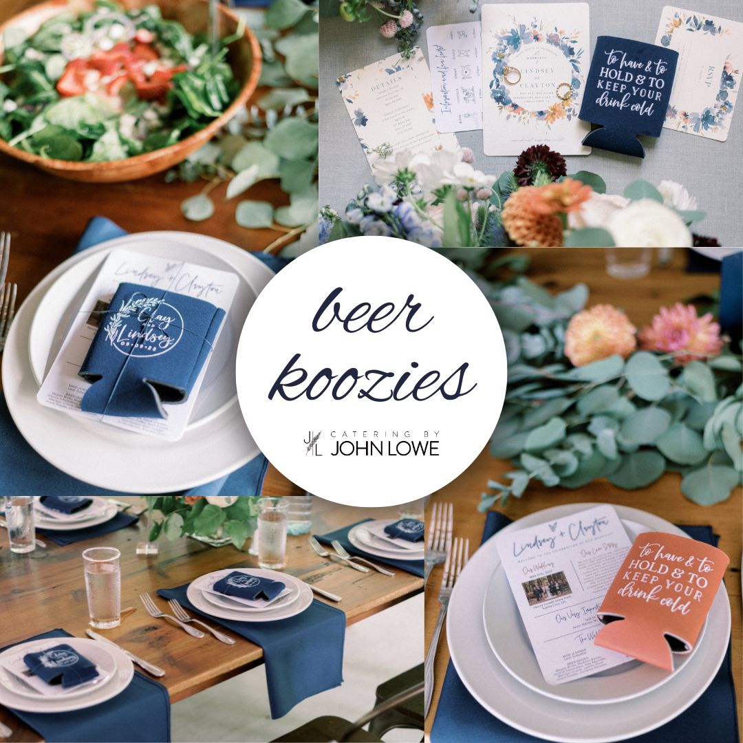 A trend we’ll always raise a glass to 🍻—custom koozies are back and making weddings feel extra personal (and a little nostalgic)!
#WeddingDetails #LancasterWeddings #EventTrends #CateringLife #PartyGoals