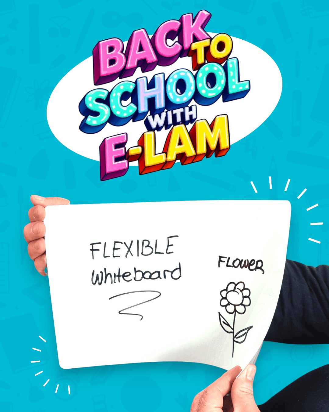Say hello to Elam’s Flexible Dry Wipe Whiteboards. Available in various sizes from €3.95 per pack of 5 units. Call our sales team on 01-4475967 or visit us on www.e-lam.ie
#drywipe #homeschooling #homeschool #SchoolSupplies #schoolsupply