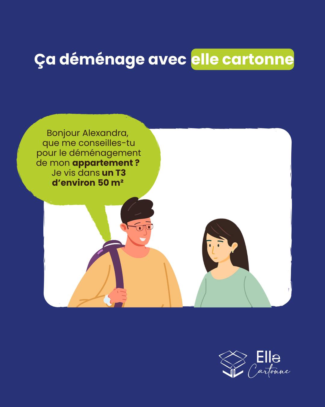 #ÇaDéménageAvecElleCartonne 📦
🤔 Vous déménagez un T3 d’environ 50 m² et vous vous demandez combien de #cartons il vous faudra ? On a la réponse !
Dans cette série, découvrez nos conseils pratiques pour un #déménagement organisé et sans stress ✅
👉 Suivez-nous pour ne rien manquer et rendez votre déménagement plus facile avec Elle Cartonne !