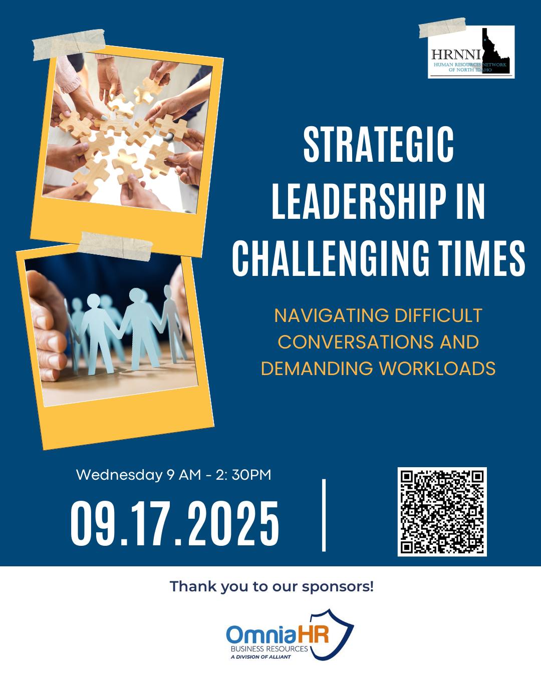 Do tough conversations leave you stressed or second-guessing yourself as a leader?
There’s still time to save your spot for Strategic Leadership in Challenging Times — a workshop built to help you master difficult conversations, boost resilience, and lead with confidence when workloads are demanding.
What you’ll gain:
✔️ Confidence in handling tough talks
✔️ Practical tools for real-life leadership (no cape required)
✔️ Strategies to stay strong under pressure
Don’t miss the chance to strengthen your leadership skills—RSVP today!
#LeadershipDevelopment #HRLeadership #ManagerTraining #WorkplaceResilience #ProfessionalGrowth