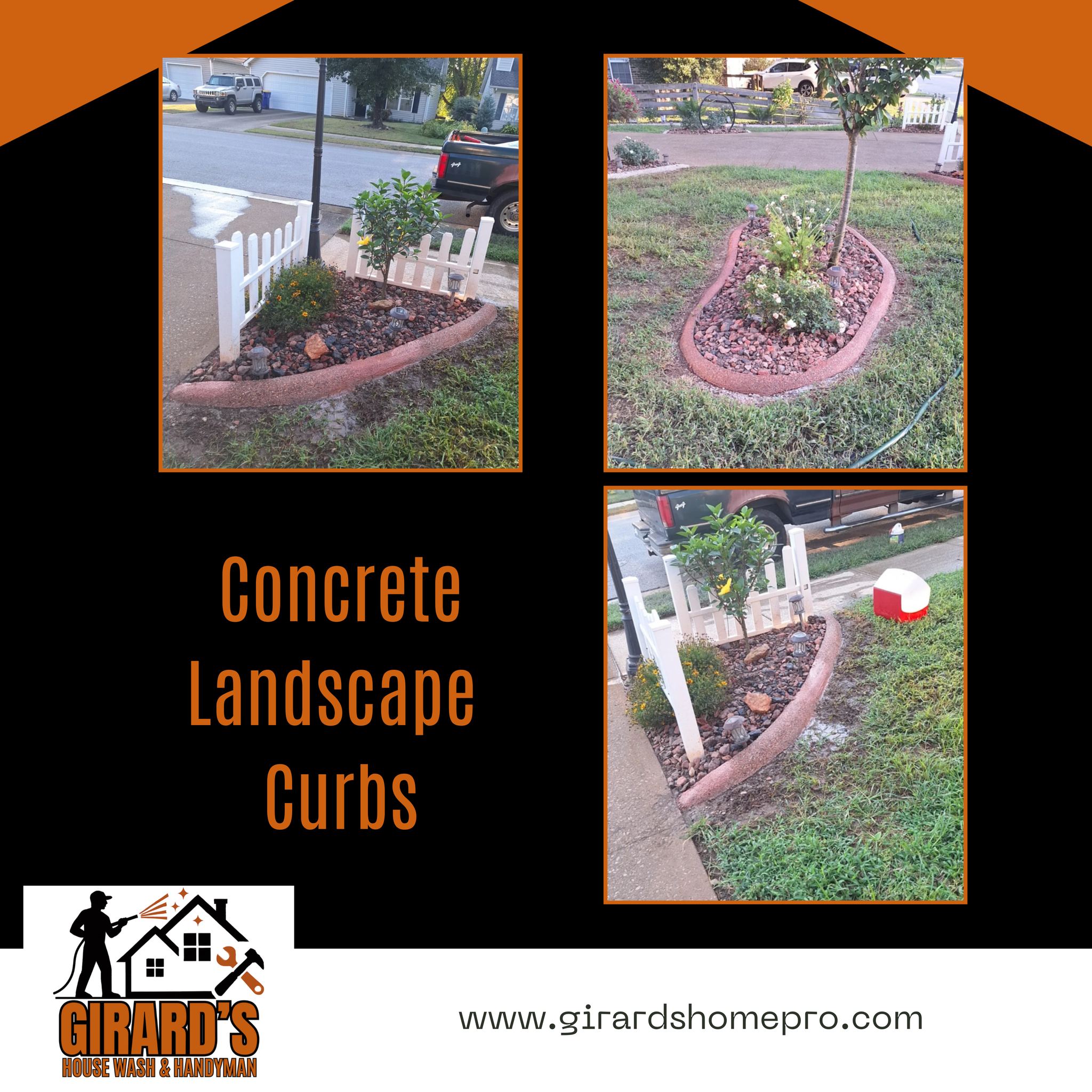 🏡✨ Add instant curb appeal with custom landscape curb pours!
Durable, clean, and stylish – the perfect way to frame your flower beds, walkways, or driveway. 🌿
✔️ Long-lasting & low-maintenance
✔️ Smooth, professional finish
✔️ Boosts home value & looks amazing!
📩 Message Girard’s today to schedule your curb pour and give your yard the upgrade it deserves.