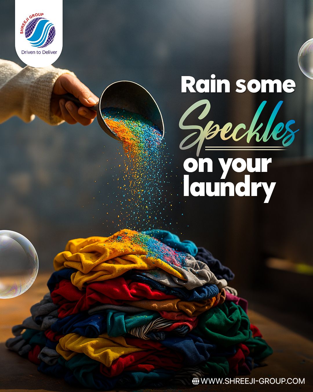 Shreeji Group adds a colourful touch to laundry care with premium speckles that boost cleaning power. Designed for freshness and brightness, they help clothes look vibrant and feel soft wash after wash.
- - - - -
Website: www.shreeji-group.com
Mobile: +91 9719912323.
Email: marketing@shreeji-group.com
- - - - -
#ShreejiGroup #LaundryCare #FreshClothes #CleaningSolutions #BrightWash