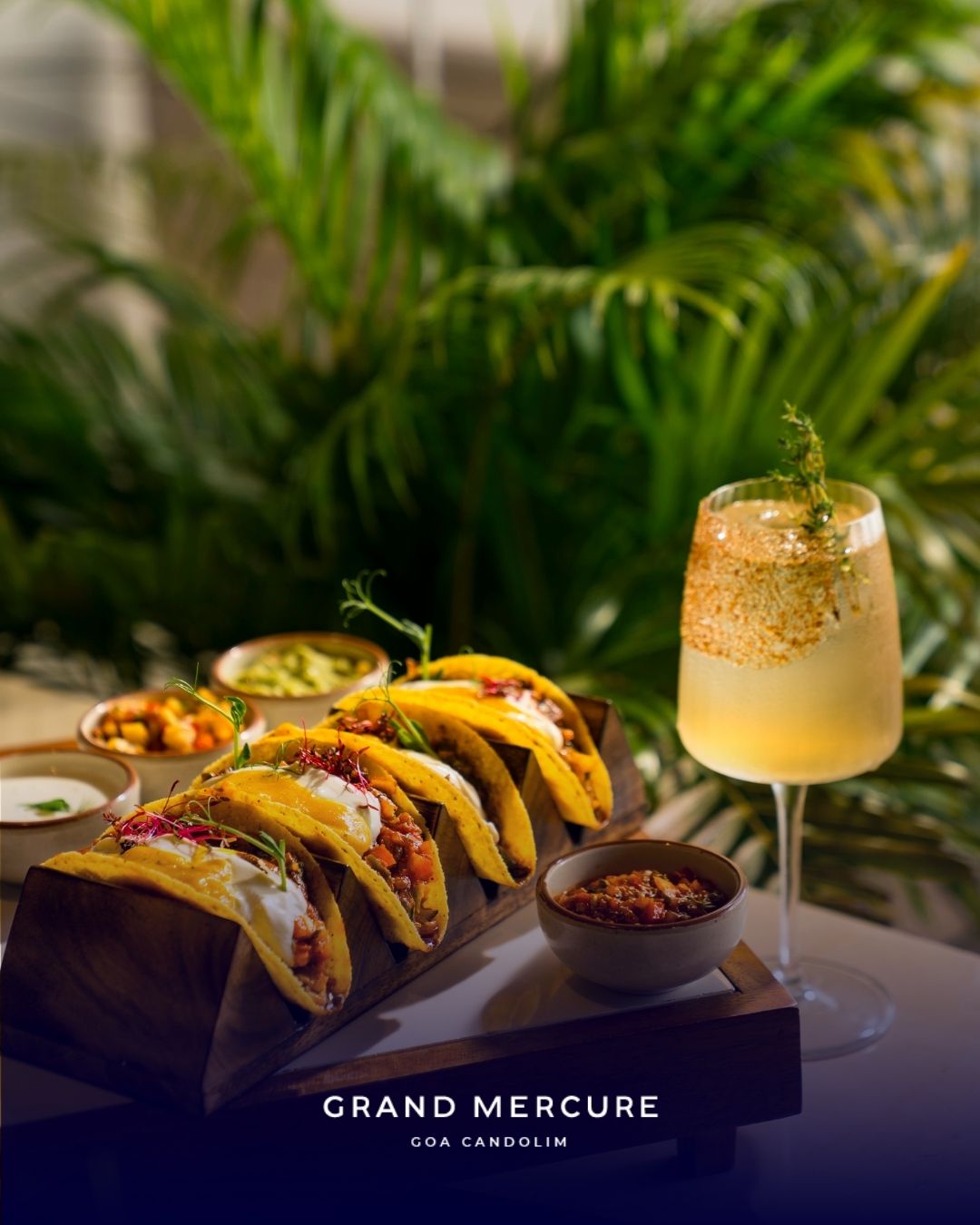 A fiesta of flavours awaits! Dig into zesty Mexican bites at Mello your passport to taste, no boarding pass needed at just 395++.
To book your tables dial: +91 92260 77403.
(Mello, Restaurant, Serene Views, Delectable Dishes, Street Tacos and Churros Goa, Mexican Cuisine in Goa)
#GrandMercureGoa #GrandMercureGoaCandolim #GrandMercure #Accor #LiveLimitless #ALL #MelloMagic #GoanLegacy #FiestaMexicana #MexicanFoodFestival #TasteOfMexico #GoaFoodEvents #TacosAndMore #GoaEats #FlavoursOfMexico