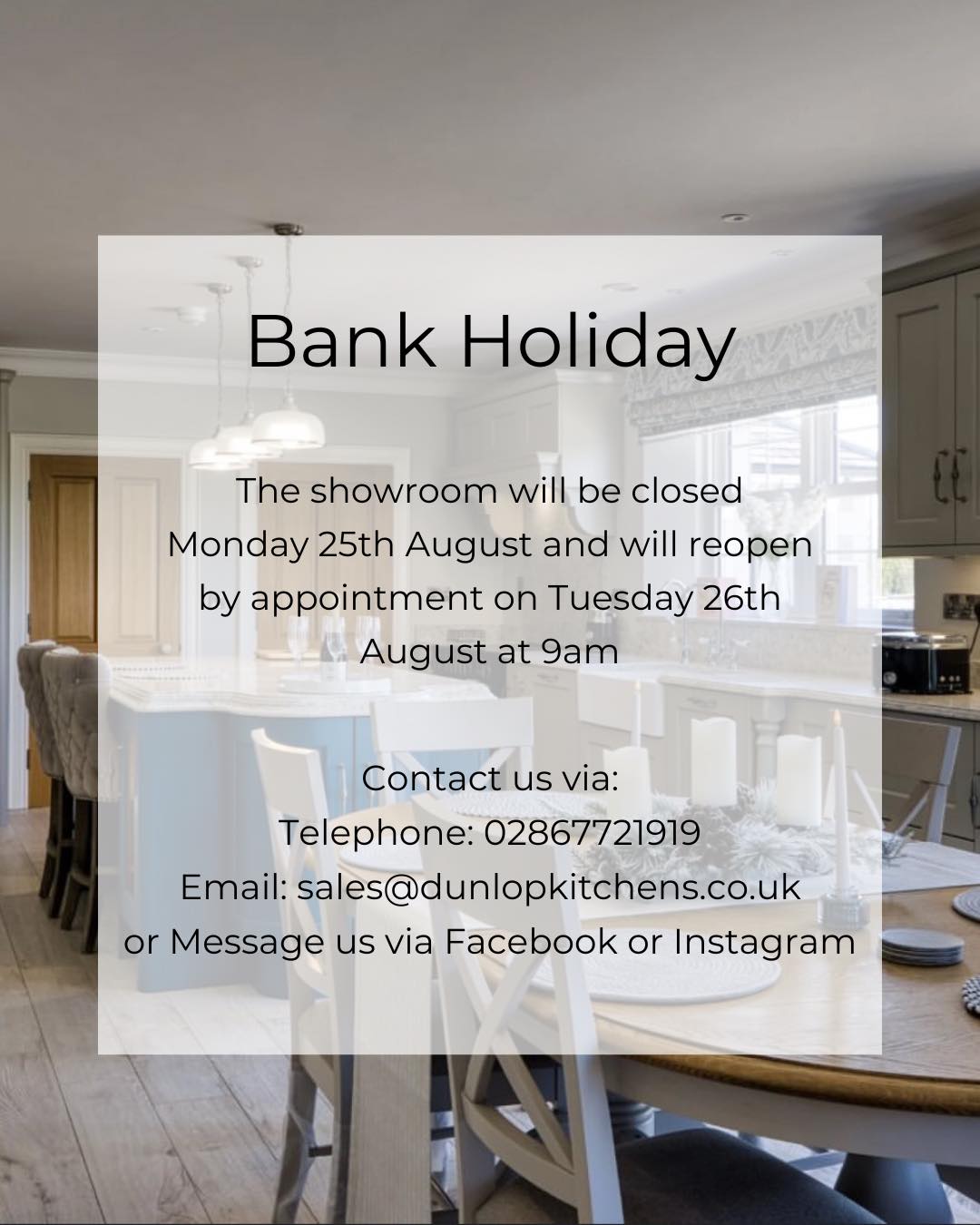 Enjoy the bank holiday weekend ☺️