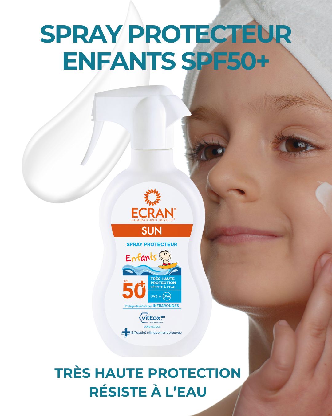 Parce que leur peau mérite la meilleure des protections !
Le Spray Enfants SPF50+ ECRAN® a été spécialement formulé pour la peau fragile des plus petits :
✔️ Très haute protection contre les UVA, UVB et infrarouges
✔️ Résiste à l’eau, pour les accompagner dans tous leurs jeux
✔️ Enrichi en vtEox80® pour renforcer les défenses de la peau
🌿 Sans parfum – Testé sous contrôle pédiatrique – Texture légère et facile à appliquer
➡️ La protection solaire qui rassure les parents et fait gagner du temps 😄
#ecran #spf50enfants #protectionsolairekids #vitEox80 #peauxensibles #solaireenfant #routinesolaire #soleilresponsable #dermocosmétique #kidsprotection