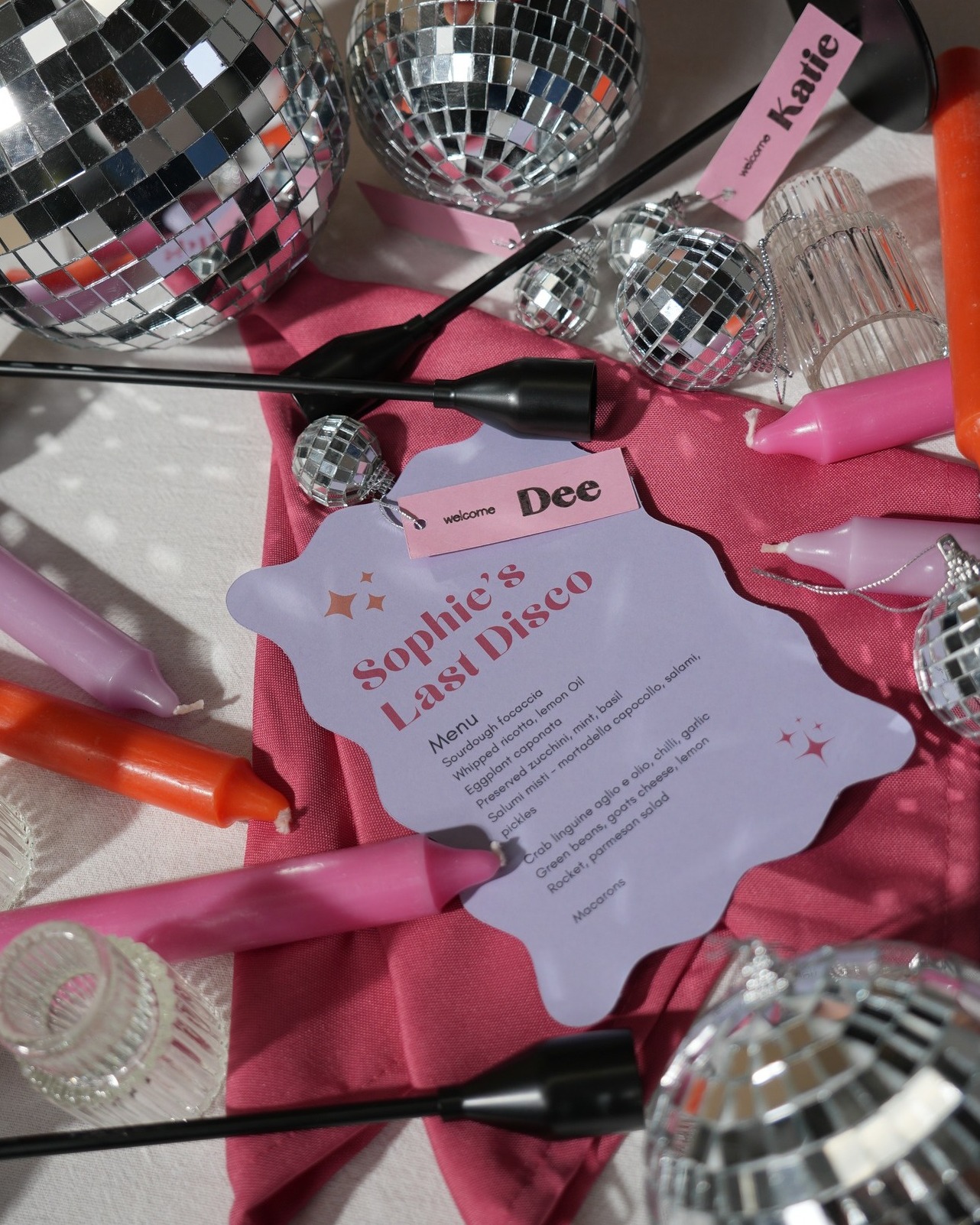 For the bride who wants her hens to feel like the dance floor of her dreams.
But this one is not just for hens - birthdays, engagement parties, girls’ nights — if the dance floor is calling, this kit is it.
She’s bold. She’s extra. She’s here for a good time.
🪩 Are you vibing with her?
#hens #hosting #2025bride #2026bride #disco #bachelorette #eventstyling #hensinspo #tabletop #tabledecor #dinnerdate #dinnerparty