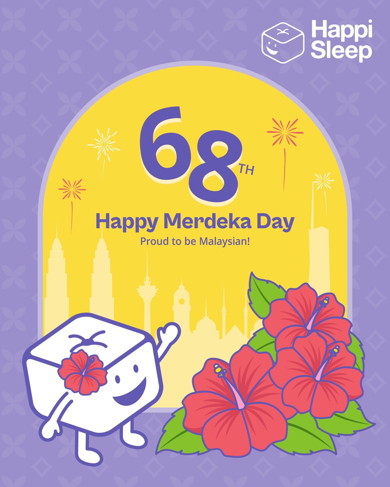 Happy Merdeka, Malaysia! 🎉
Tonight, let’s dream big, rest easy, and wake up ready to chase new horizons. 🇲🇾✨ Because every great day starts with a Happi Sleep. 🌙💤
#HappiSleep #DreamFree #GoodSleepGoodDay #Merdeka2025