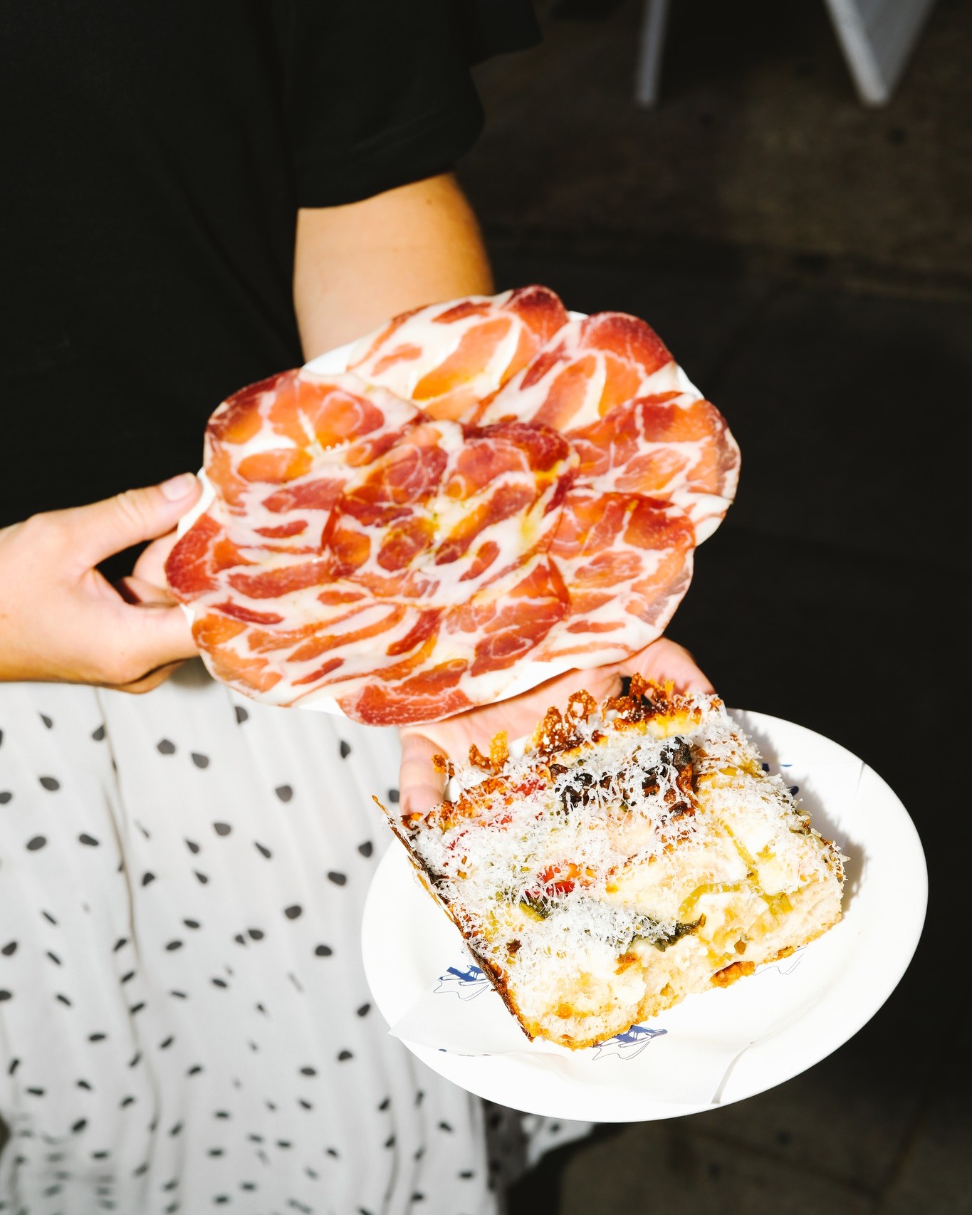 We're back! And with two new menu additions.
Named after our head chef, the 'Smokey Nico' - béchamel base, melty cheese mix, Chianti pancetta, smoked provolone, garlicky friarielli, pickled chillies, and a heavy snow of aged parmesan.
Coppa plate - layers upon layers of cured Coppa topped with basil oil.
Don't worry if you didn't make it to Tuscany this year - we're bringing Italy to you!