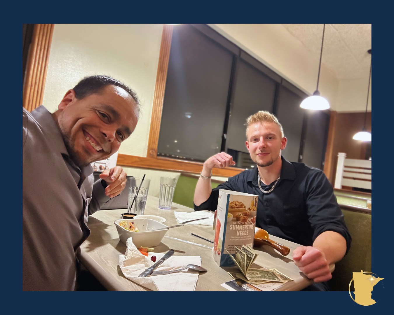 Chris and Cody taking teamwork beyond the office with a productive 1-on-1. 🚀